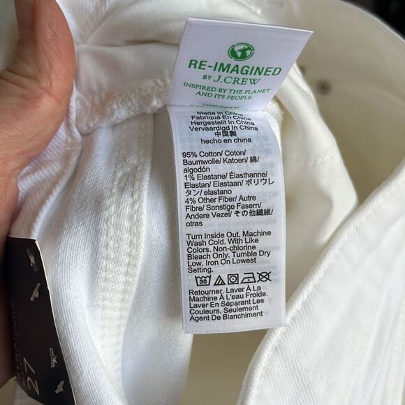 J Crew‎ Curvy Essential Straight Leg Jeans Womens Size 27 White - Picture 13 of 13